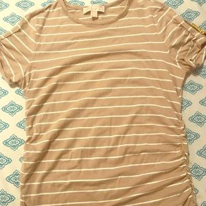 Michael Kors short sleeve stripe top